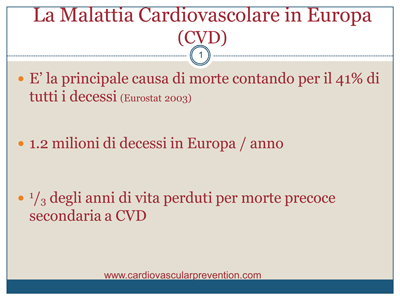 Presentazione Cardiovascular Prevention